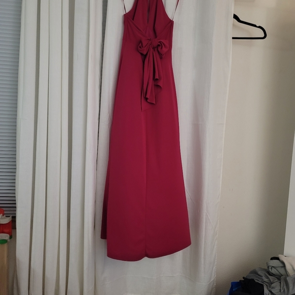 Cache Maxi Dress 8 Halter pink long cocktail - Picture 9 of 13
